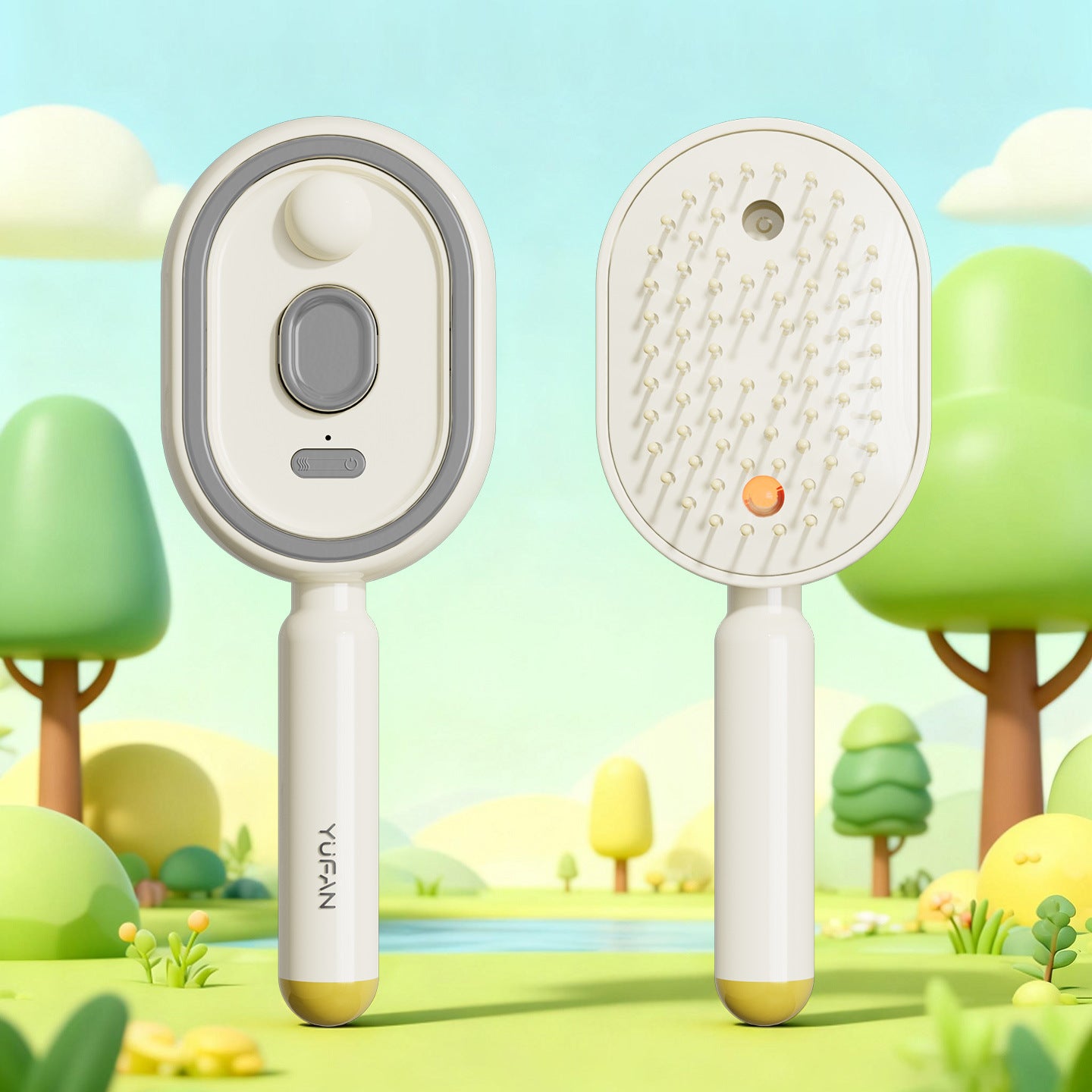 Electric Air Cushion Hair Brush with Spray Function