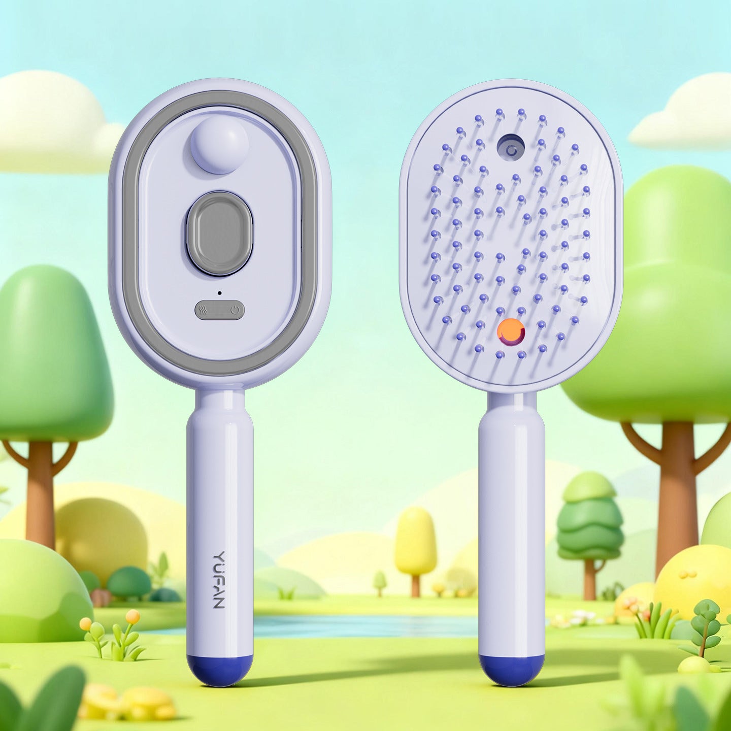 Electric Air Cushion Hair Brush with Spray Function